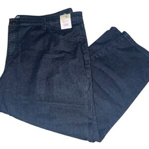 NWT Terra & Sky Plus Size Dark Wash Straight Leg Jeans 26W Petite New